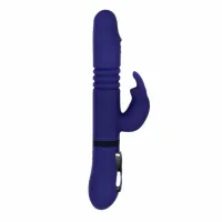 evolved all in one rabbit - wielofunkcyjny masażer royal blue, wodoodporny