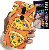 ETUI DO XIAOMI REDMI 8 - SŁODKIE UŚMIECHNIĘTE PIZZE CASE + SZKŁO