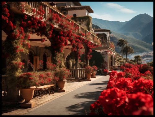 Plakat 100x75cm Czerwona Idylla na Arena.pl