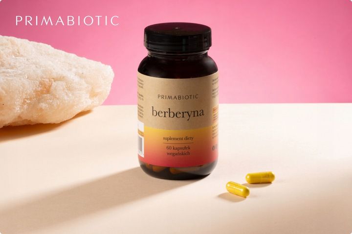 BERBERYNA HCL 400 Mg PRIMABIOTIC 60 kaps. Wątroba Metabolizm Odchudzanie zdjęcie 5