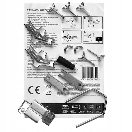 ANTENA DO TV NAZIEMNEJ ZEWNĘTRZNA DVB-T2 KIERUNKOWA COMBO MUX8 LTE VHF na Arena.pl