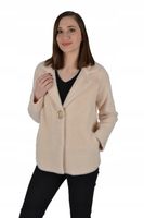 KURTKA ŻAKIET MARYNARKA ALPAKA KOŁNIERZ OVERSIZE