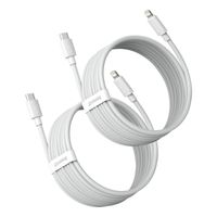 2x kabel przewód simple wisdom iphone lightning - usb-c 20w 1.5 m - biały