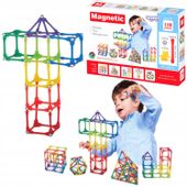 KLOCKI MAGNETYCZNE KONSTRUKCYJNE UKŁADANKA 110 EL.
