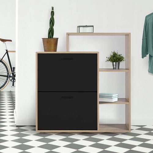 szafka na buty regał 2 komory obuwie komoda pojemna do przedpokoju regał na Arena.pl