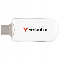 Pendrive Verbatim Plectra 128GB USB-C 3.0 White