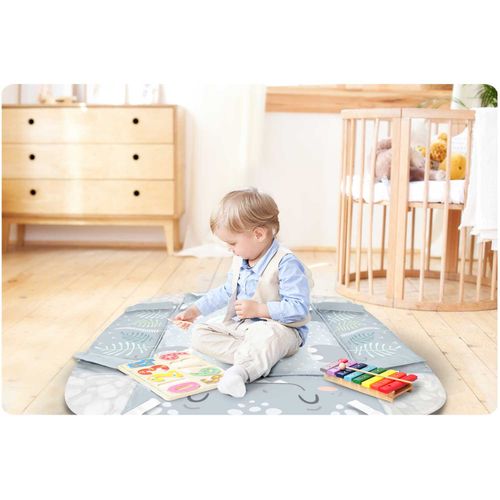 Mata interaktywna edukacyjna 110 x 100 cm Nessi Ricokids na Arena.pl