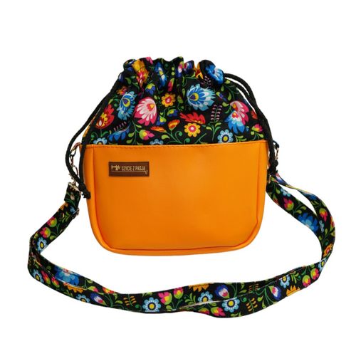 Torebka Czarny Łowicki Mała Sakiewka na Arena.pl