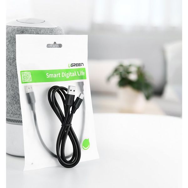 Kabel przewód USB - USB-C 2A 1m czarny zdjęcie 11