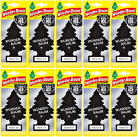 10X WUNDER BAUM BLACK ICE CHOINKA ZAPACHOWA DŁUGOTRWAŁY ODŚWIEŻACZ POWIETRZA