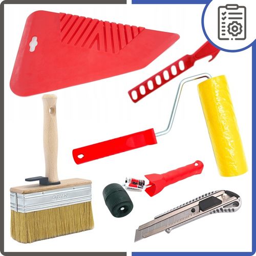 Zestaw Do Tapetowania Komplet Narzędzi Do Położenia Tapety 6 ELEMENTÓW na Arena.pl