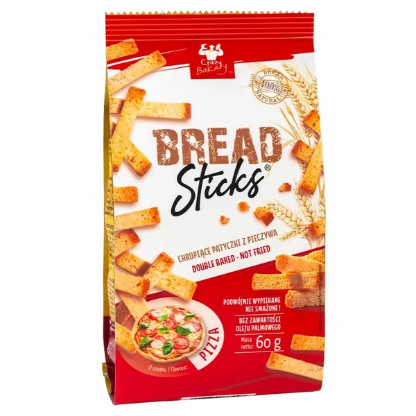 Paluszki Chlebowe Pizza Bread Sticks 60g zdjęcie 1