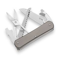 Scyzoryk Fox Knives Vulpis M390 Bead Blasted Titanium 8 Narzędzi/Funkcji