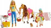 BARBIE STADNINA KONI LALKA BARBIE CHELSEA KOŃ I KUCYK + AKCESORIA FXH15