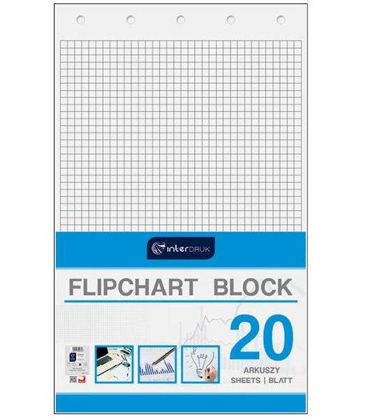 BLOK DO FLIPCHARTÓW 20 KRATA 640X1000 zdjęcie 1