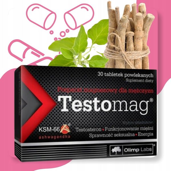 Testomag suplement diety dla mężczyzn 30 tabletek Olimp laboratories zdjęcie 2