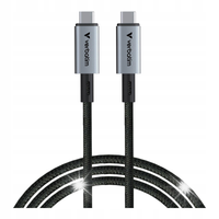 Kabel USB 4 Verbatim USB-C(M) - USB-C(M) 1,2m 240W PD czarny