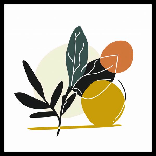 Plakat 50x50cm Elegancka Flora zdjęcie 2