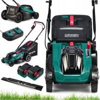 KOSIARKA AKUMULATOROWA 40V MOCNA 38CM DO TRAWY DWIE BATERIE 8AH + ŁADOWARKA