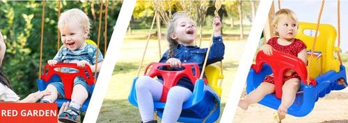 Huśtawka Ogrodowa Modułowa domowa dla Dzieci 3w1 Mocna na Linach Bezpieczna na Arena.pl