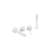 Pi Zestaw prysznicowo-wannowy podtynkowy , 2 funkcyjny, Dry box, biały mat