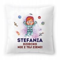 Poduszka Biała 40X40 Cm Dla Stefanii Córki Dziecka Z Nadrukiem Ze Zdjęciem