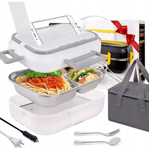 Elektryczny LUNCH BOX obiadowy POJEMNIK na jedzenie Termos podgrzewacz 40V na Arena.pl