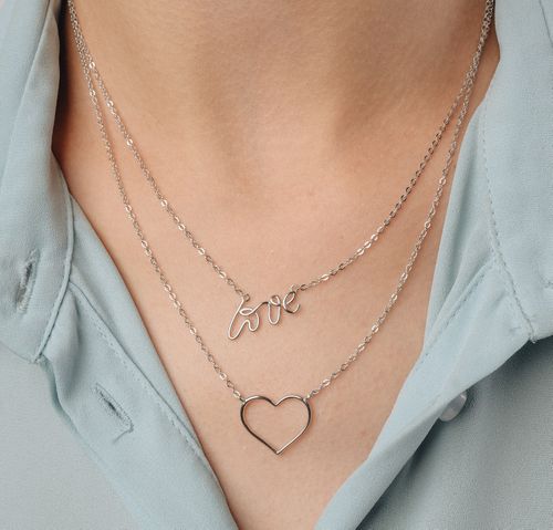 Naszyjnik srebrny "Empty Heart" na Arena.pl