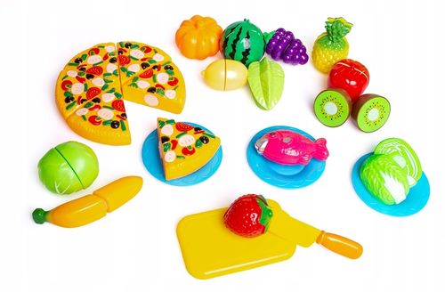 OWOCE WARZYWA DO KROJENIA zabawkowe jedzenie pizza na Arena.pl