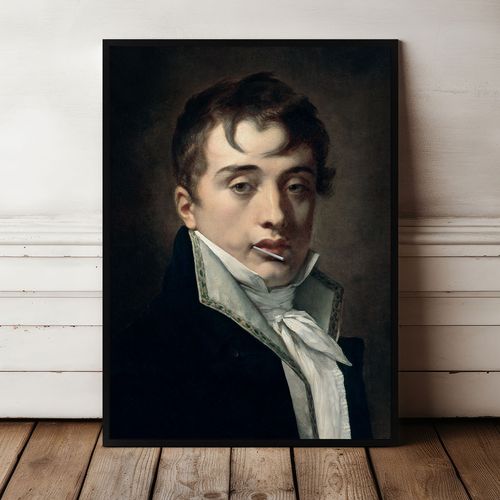 Plakat pop art portret lizak 21x30 cm w czarnej ramie na Arena.pl