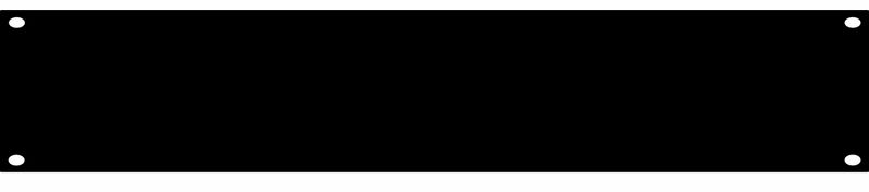 Panel maskujący zaślepka szafa Rack 19" 2U stal Thon czarny zdjęcie 1