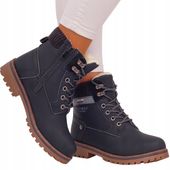 BUTY ZIMOWE BOTKI TRAPERY SUWAK OCIEPLANE DAMSKIE NA ZIME LEKKIE 38