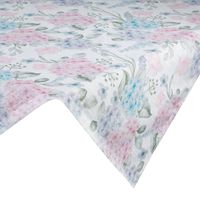 Bieżnik z drukowanym wzorem w kwiaty 90X90 różowy