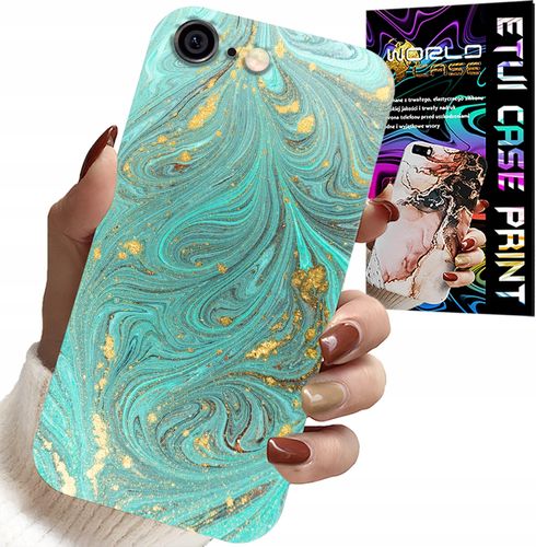 ETUI DO IPHONE ( 6 PLUS ) - MARMURKOWE WZORY + SZKŁO HARTOWANE na Arena.pl