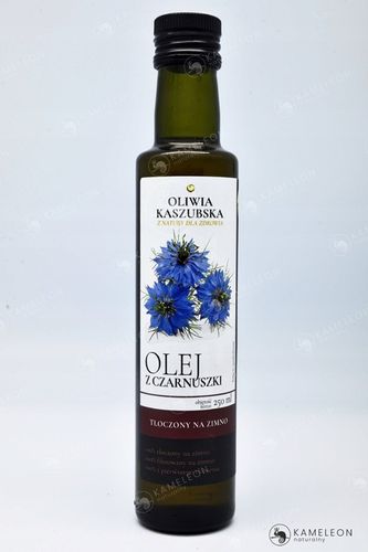 OLEJ Z NASION CZARNUSZKI TŁOCZONY NA ZIMNO nierafinowany Czarnuszka 250ml na Arena.pl