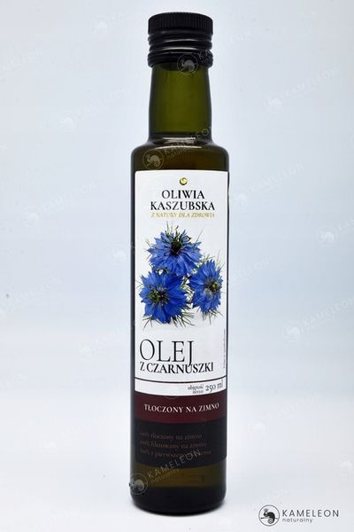 OLEJ Z NASION CZARNUSZKI TŁOCZONY NA ZIMNO nierafinowany Czarnuszka 250ml zdjęcie 3