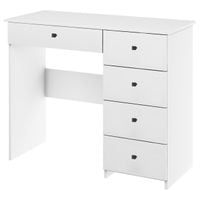 BIURKO V BIAŁE stolik konsola szuflady pojemne praktyczne pod laptop