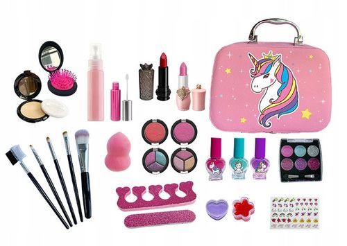 KUFEREK KOSMETYKÓW DO MAKIJAŻU i PAZNOKCI CIENIE MAKIJAŻ DLA DZIEWCZYNKI na Arena.pl