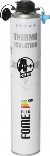 Piana PUR do ociepleń izolacji 850ml x 4 +pistolet +czyścik 500ml Fome Flex na Arena.pl