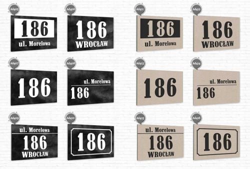 TABLICA ADRESOWA z numerem domu DIBOND 40x30 cm na Arena.pl
