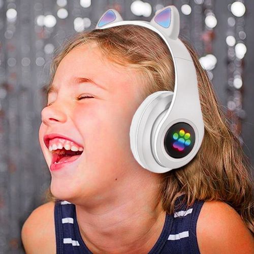 SŁUCHAWKI BEZPRZEWODOWE B39 Z USZAMI BLUETOOTH RGB KOCIE USZY DLA na Arena.pl