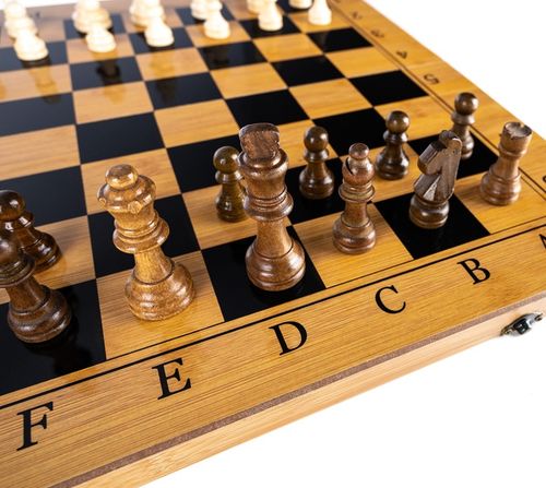 Gra Szachy Warcaby Backgammon 3W1 Drewniane Klasyczne Duże Tryktrak na Arena.pl