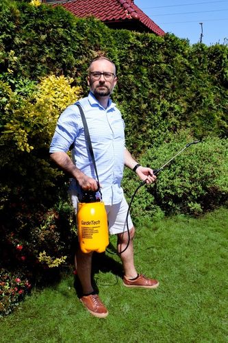 OPRYSKIWACZ CIŚNIENIOWY RĘCZNY 5L GARDETECH SPRYSKIWACZ MOCNY na Arena.pl