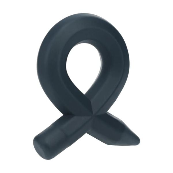 Pencil Liquid Silicone Cockring - Black zdjęcie 4
