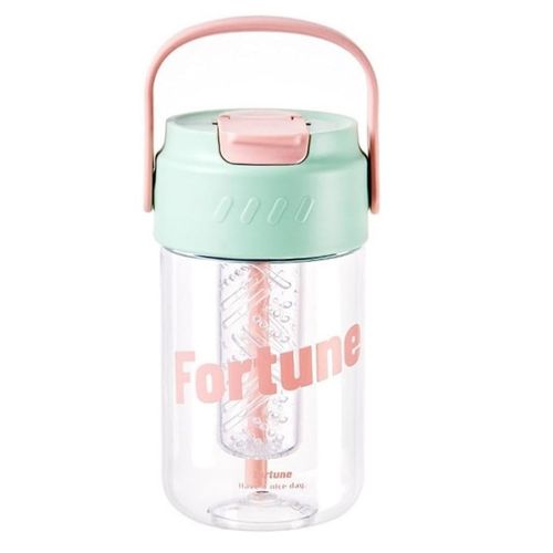 Butelka na wodę z koszyczkiem i słomką 600 ML Fortune BD22 na Arena.pl