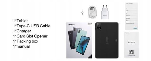 DOOGEE T20S Tab 15GB/128GB 10.4" Tablet,Android 14 7500mAh 1TB GPS WIFI SIM na Arena.pl