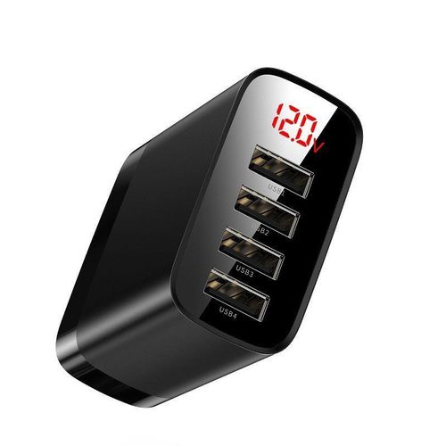BASEUS MIRROR LED 4-PORT NETWORK CHARGER BLACK na Arena.pl