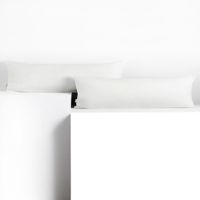 Poszewka na poduszkę wałek bawełna AMBER 20x145 2szt. biała DecoKing