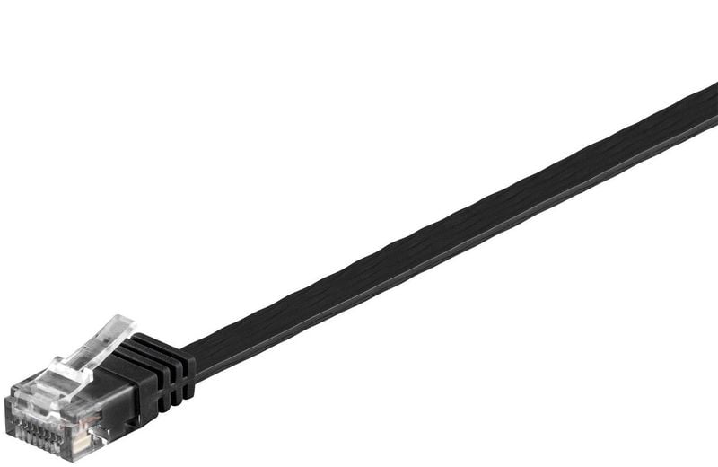MicroConnect U/UTP CAT6 5M Black Flat zdjęcie 1
