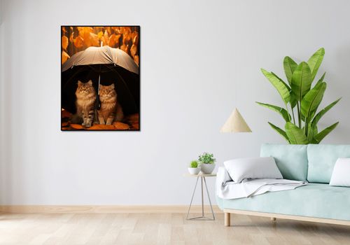 Plakat 75x100cm Jesienny Koci Schron na Arena.pl